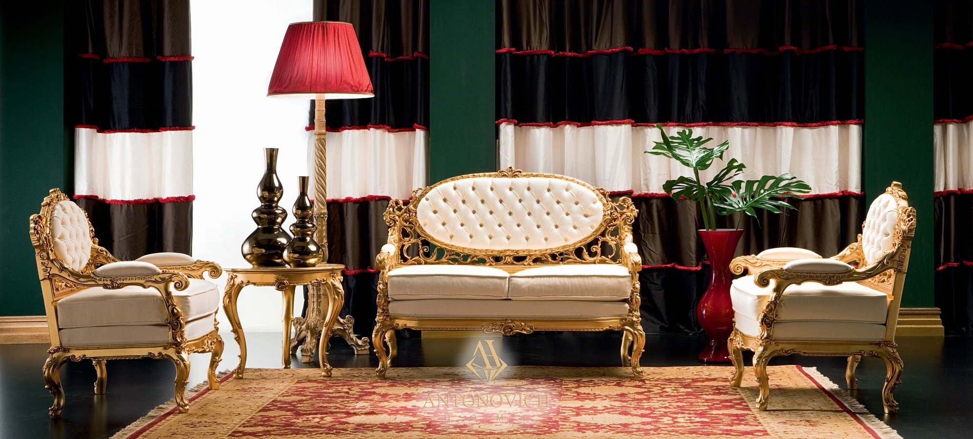 Итальянская Мебель Silik В Стиле Рококо. Классическая Мебель На Заказ В Antonovich Home 